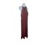 After Six Bow-neck Open-back Trumpet Gown In Cabernet Size 14