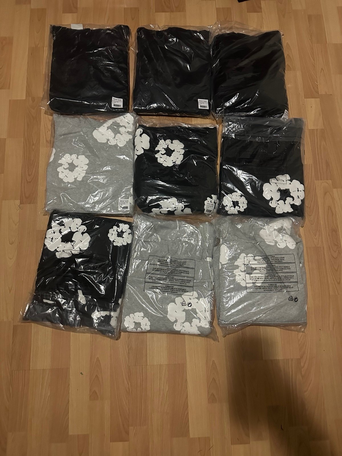 Denim tear hoodies 125 sizes in description!
