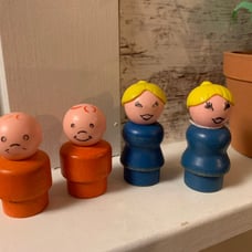 Vintage Fisher Price Sesame Street woode