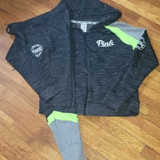 PINK hoodie and skinny jogger set sz large