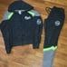 PINK hoodie and skinny jogger set sz large