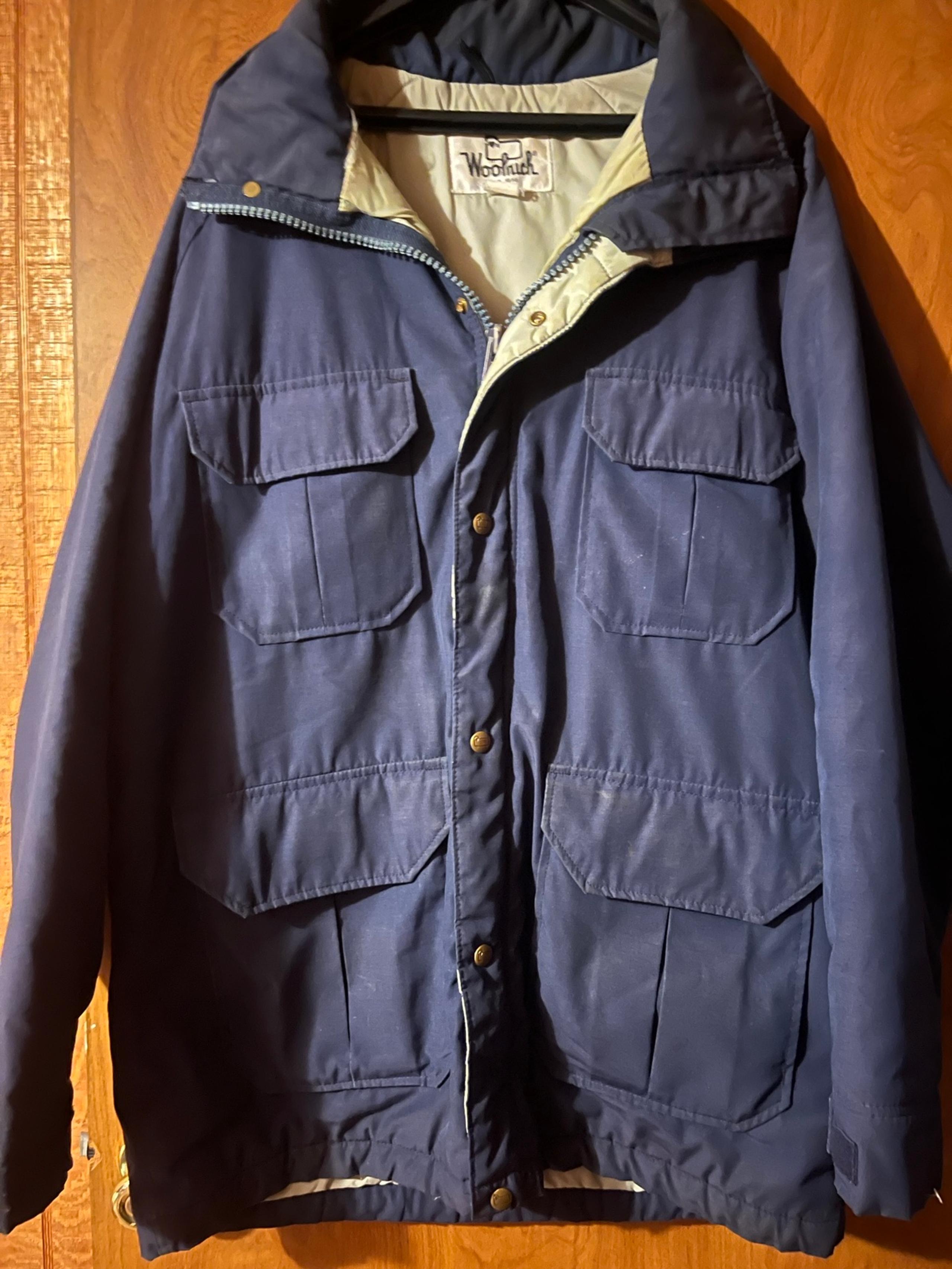 Vintage Woolrich Men’s XL Coat with Detachable Hood