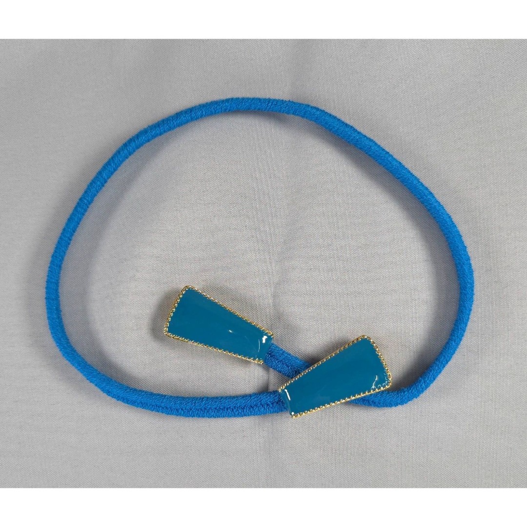 Vintage St John Belt Womens w/ Goldtone Deco Buckle, 24.5 Stretch Knit Size 8