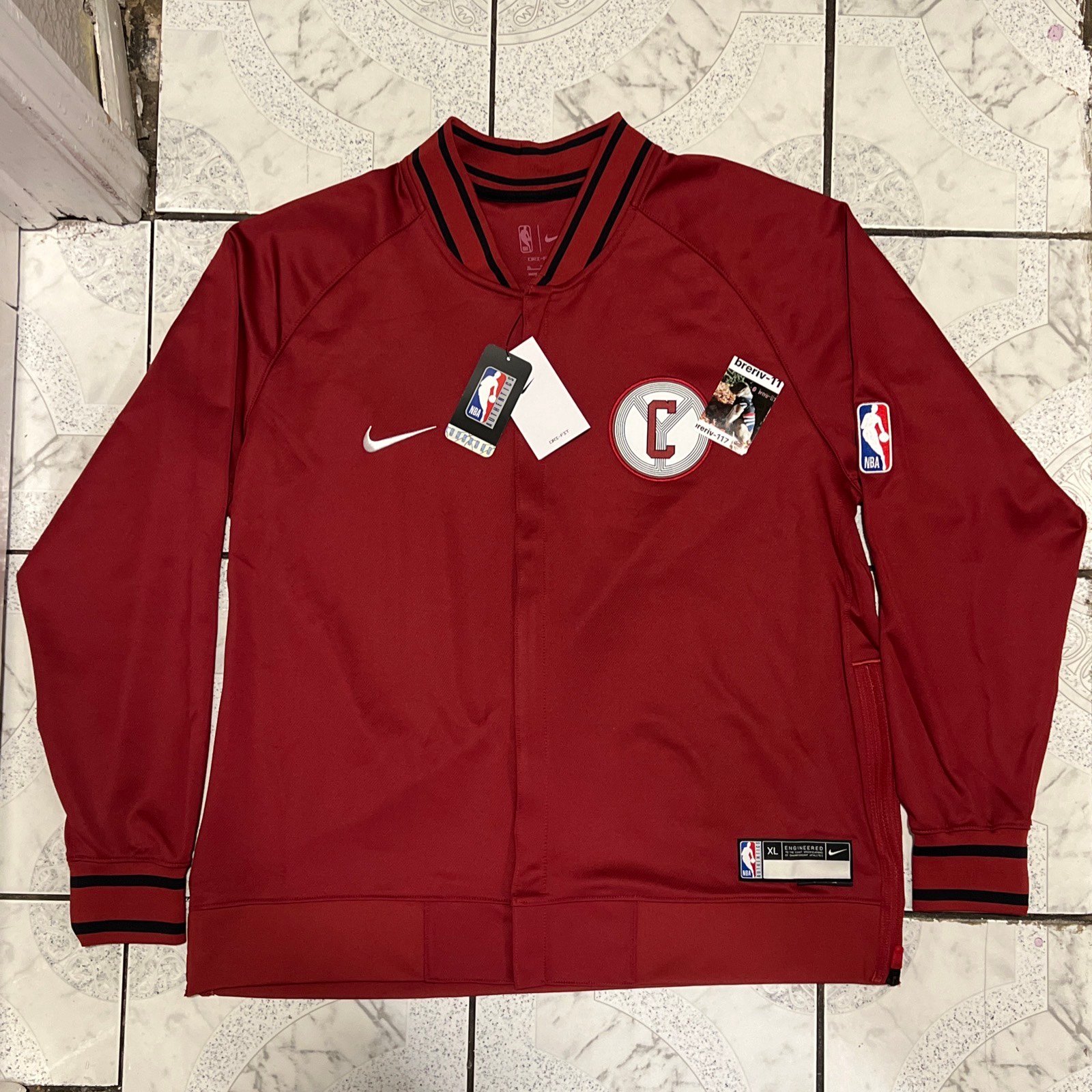 New Nike NBA Chicago Bulls Dri-Fit Warm Up Jacket Edition Men’s Size XL DN5530