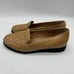 Bottega Veneta Braided Intrecciato Leather Loafer Shoes Beige Size 35.5 US 5.5