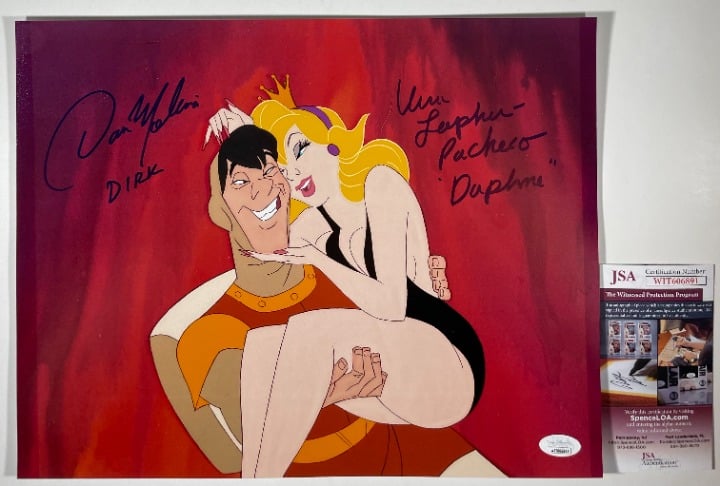 Dan Molina & Vera Pacheco Signed Dragon's Lair 11x14 Photo C Autograph JSA COA