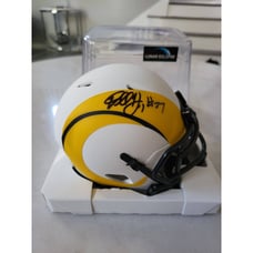 Darrell Henderson Autographed/Signed Mini Helmet LA Rams Lunar Eclipse
