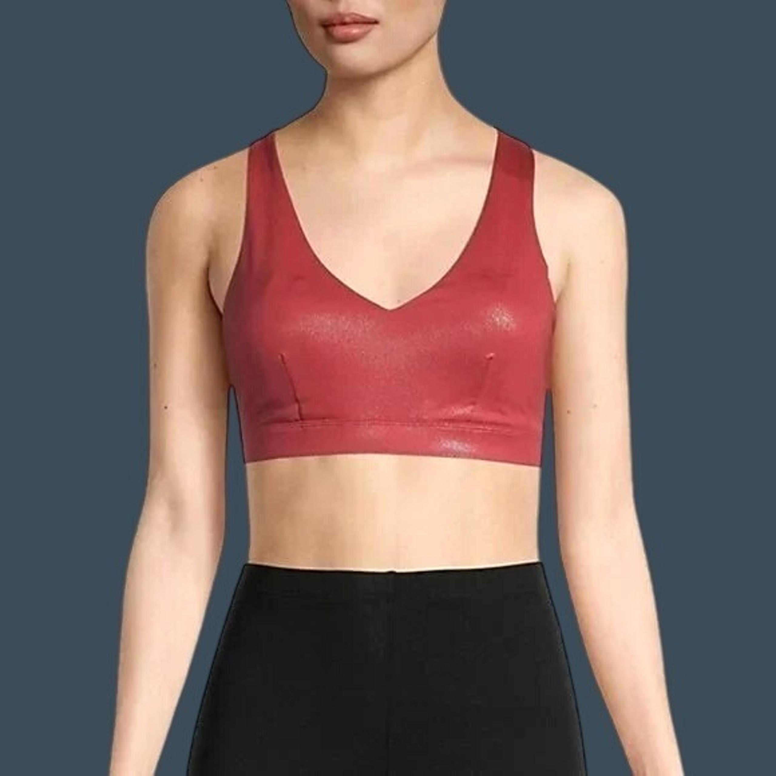 IDEOLOGY- WOMENS LINED PULL OVER CROSS BACK STRAPS SPORTS BRA SIZE X-SMALL-NWT
