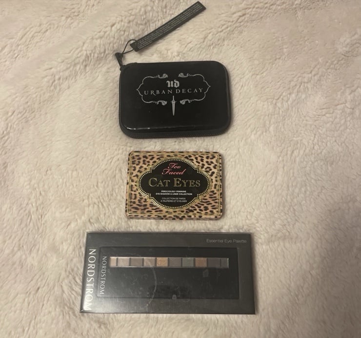 Set Of 3 Makeup Eye Palettes: Too Faced, Urban Decay And NWT Nordstrom
