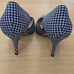 J Crew Colette D'Orsay Pumps Houndstooth Wool Navy/White Pointed Toe Size 9.5