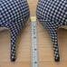 J Crew Colette D'Orsay Pumps Houndstooth Wool Navy/White Pointed Toe Size 9.5
