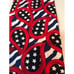 American Pop Albert Nipon USA Patriotic Red White Blue Paisley Classic Neck Tie