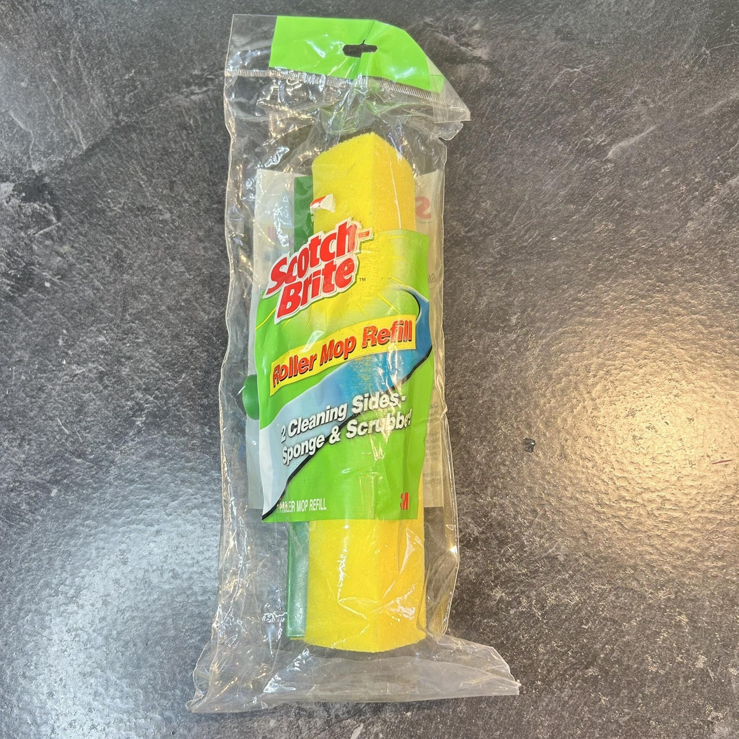 2005 NEW 3M Scotch Brite Roller Mop Refill Cleaning & Scrubber Double Sided