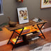 55 TV Stand with Power Outlet for TV up to 65 Inch, LED
