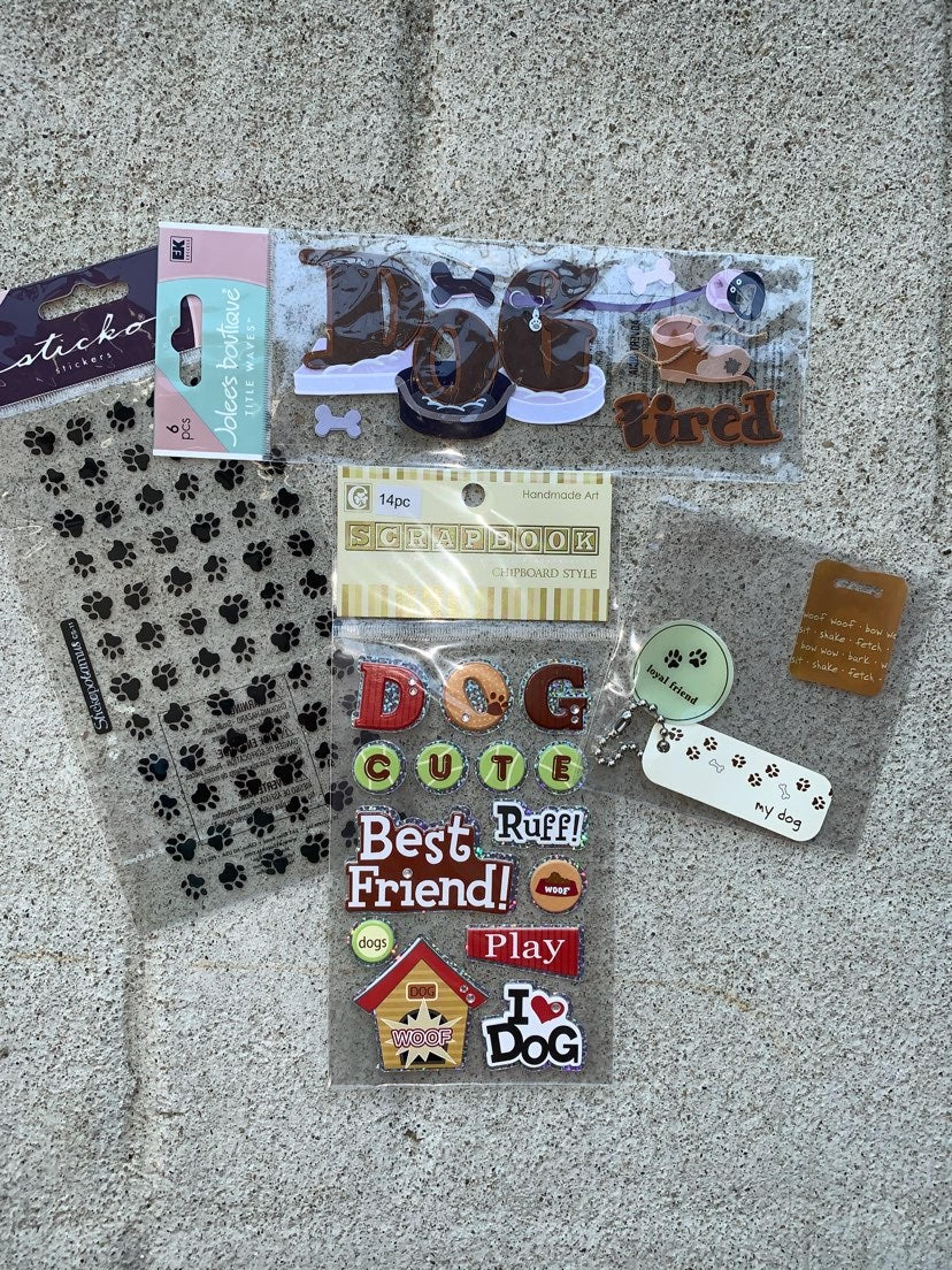 Dog Sticker/Scrapbooking Bundle/Lot