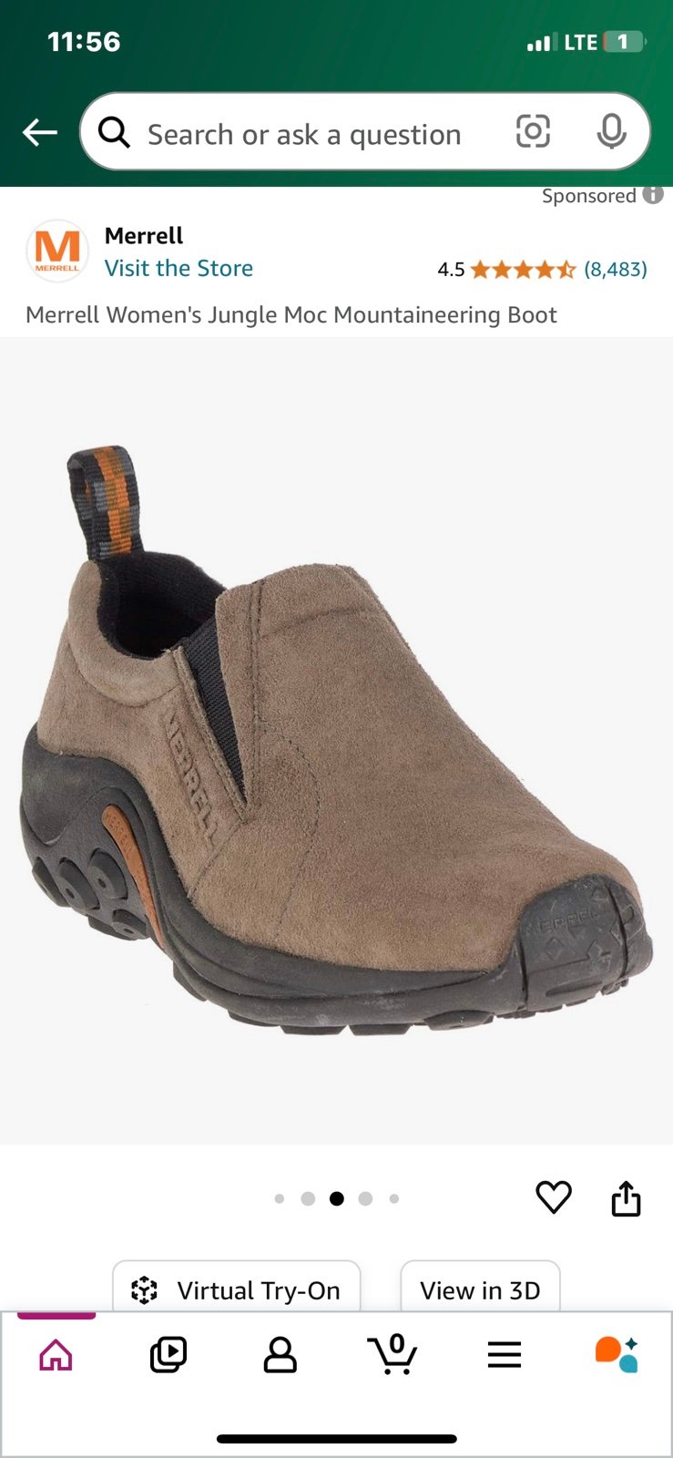 Merrell Women's Jungle Moc Mountaineering 5.5