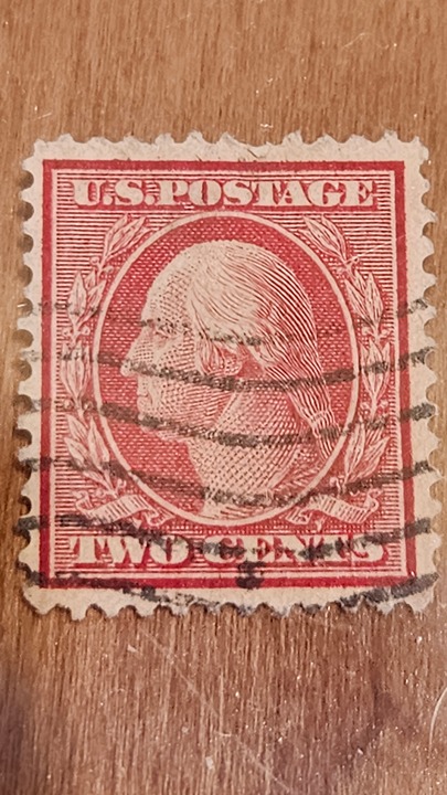 George Washington Red Two 2 Cent Postage Stamp