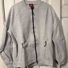 Nike Tech Knit Bomber Jacket Platinum Grey XL NOWT