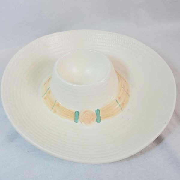 Vintage Treasure Craft Taos Chip And Dip Model 630-97 Hat Design