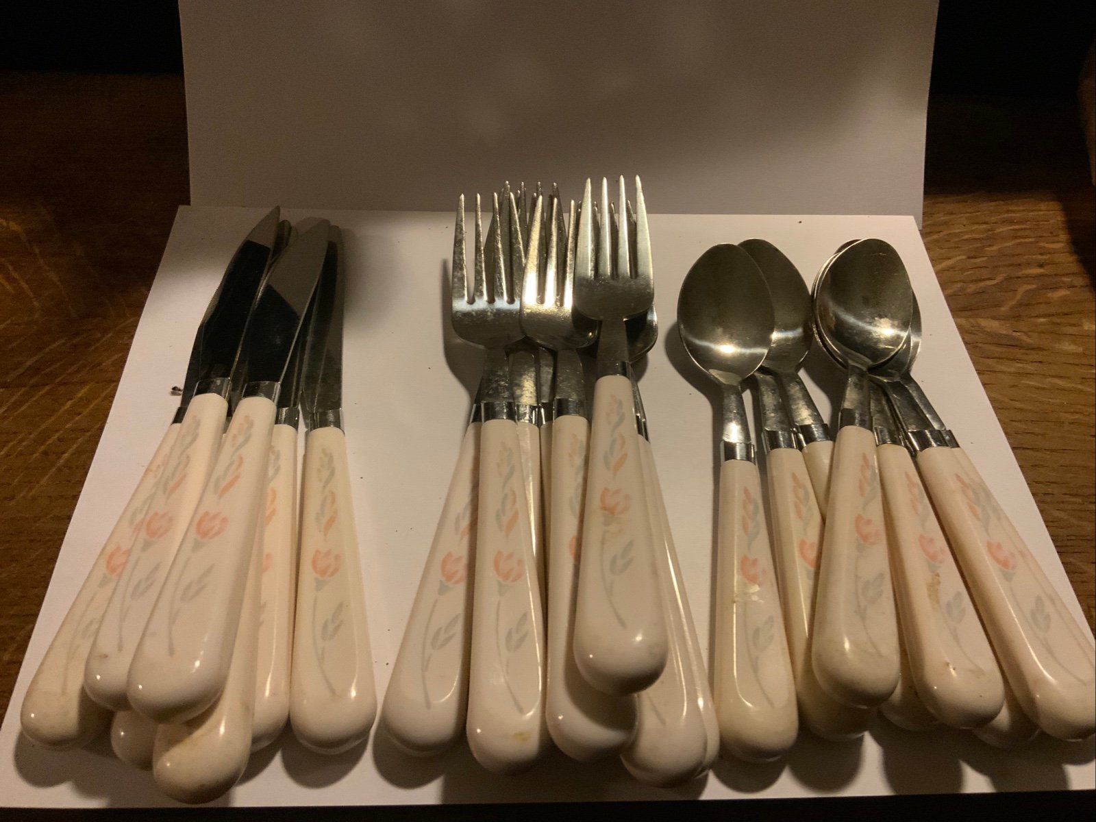 Corelle Coordinate PINK TRIO Flatware (23 Piece)