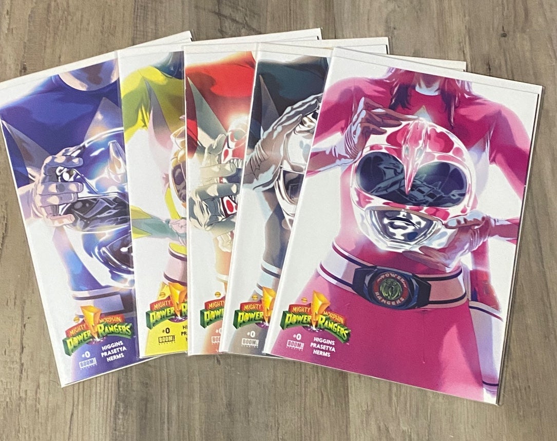 Mighty Morphin Power Rangers Boom Studios #0 Helmet Variant