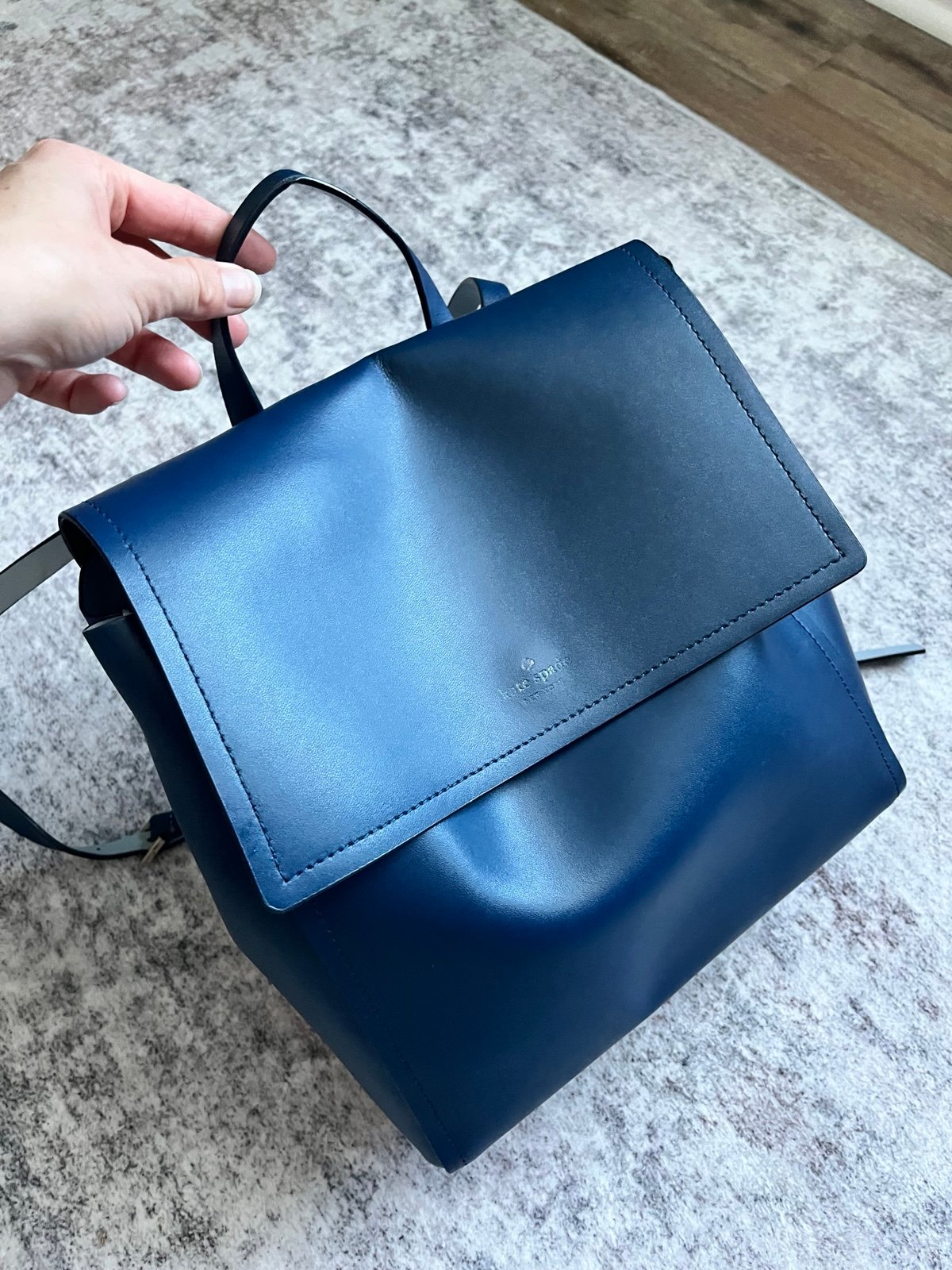 Blue Kate spade leather backpack