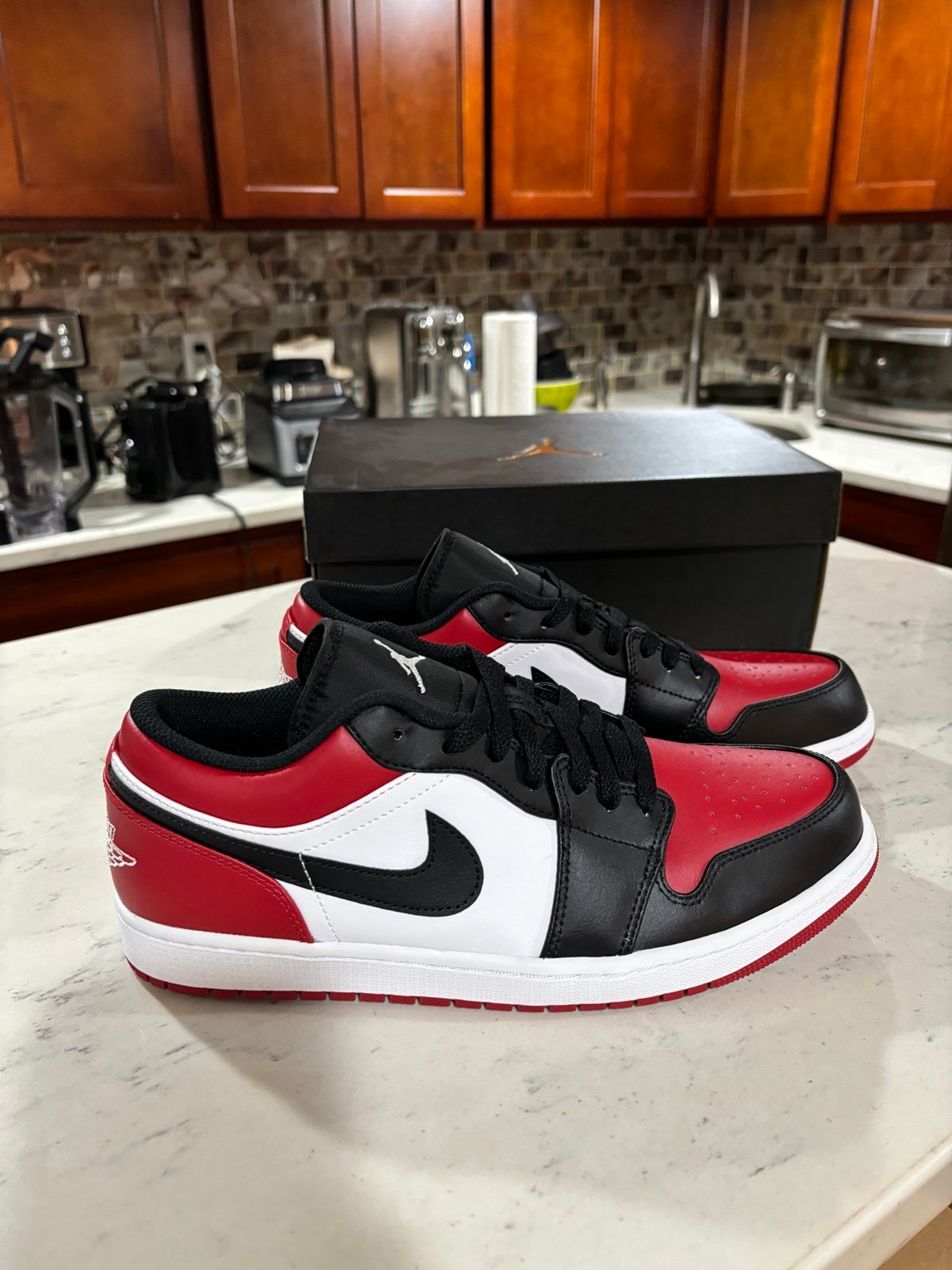 Size 12 Brand New Air Jordan 1 Bred Low Men Euro Size 46