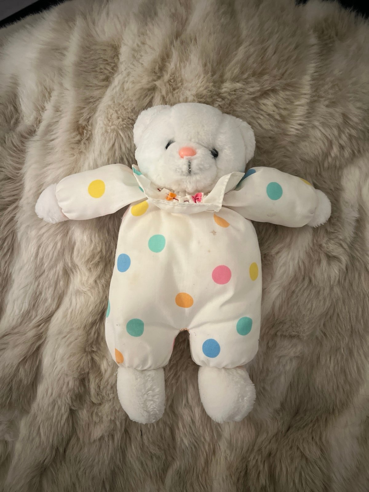 1987 Prestige Toy Corp Circus Bear Plush Rare Kawaii