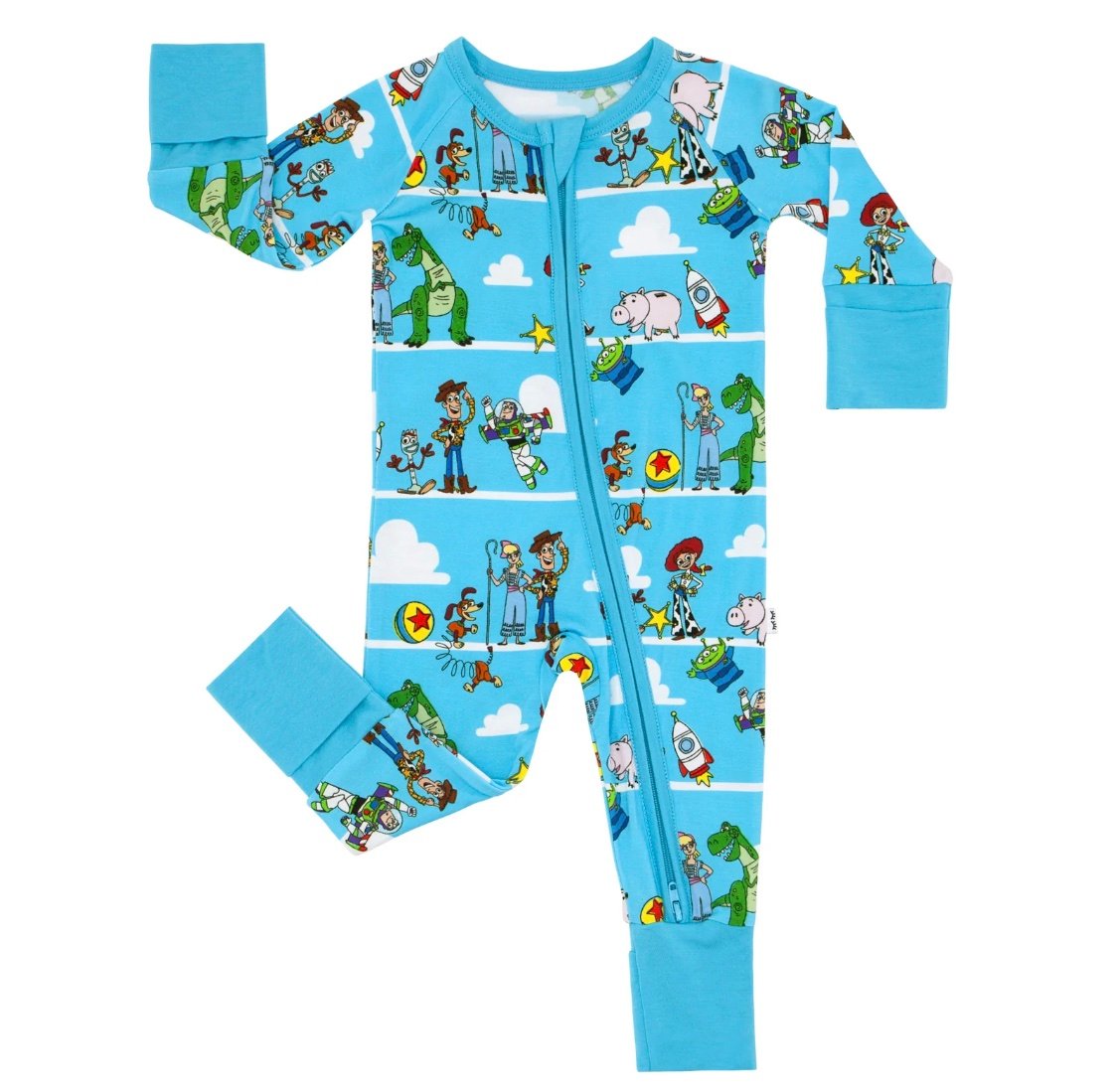 Little Sleepies Toy Story Pals Zippy Disney 3-6m Bamboo Footie Romper Pixar