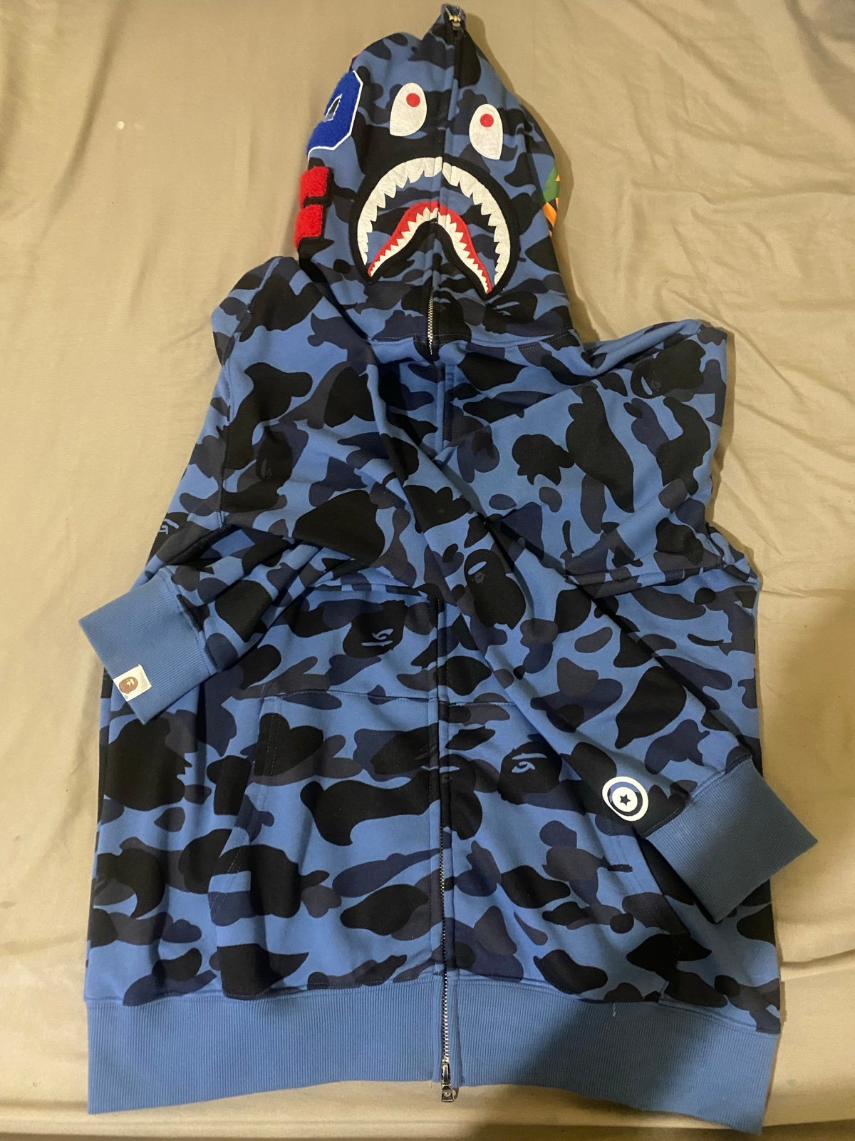 Bape Full Zip Hoodie ‘Navy Blue’