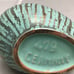 Vintage Carstens Creamer Pitcher Germany Brass Turquoise Rim 479 Art Pottery