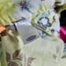 Y2K yellow green floral Hawaiian halter top Size XS