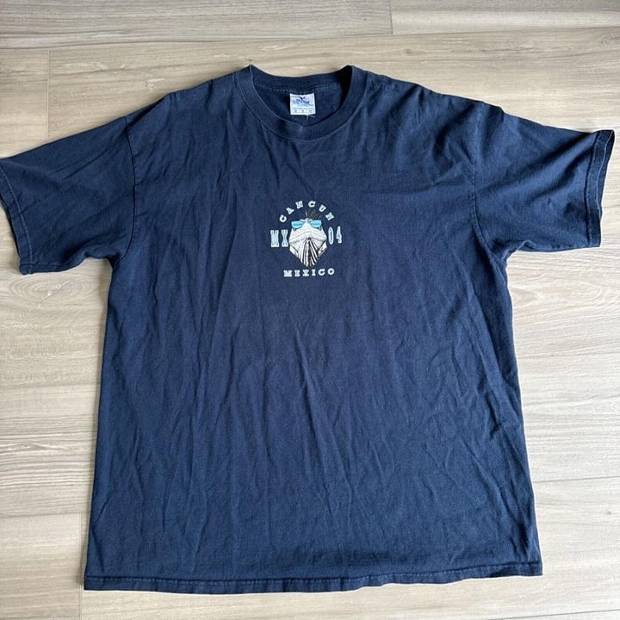 Cancun Mexico Shirt Adult XXL Blue Iguana Bad As Iguana Be Shirt Y2K Yazbek