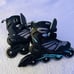 Size 8 unisex roller blades inline skate black