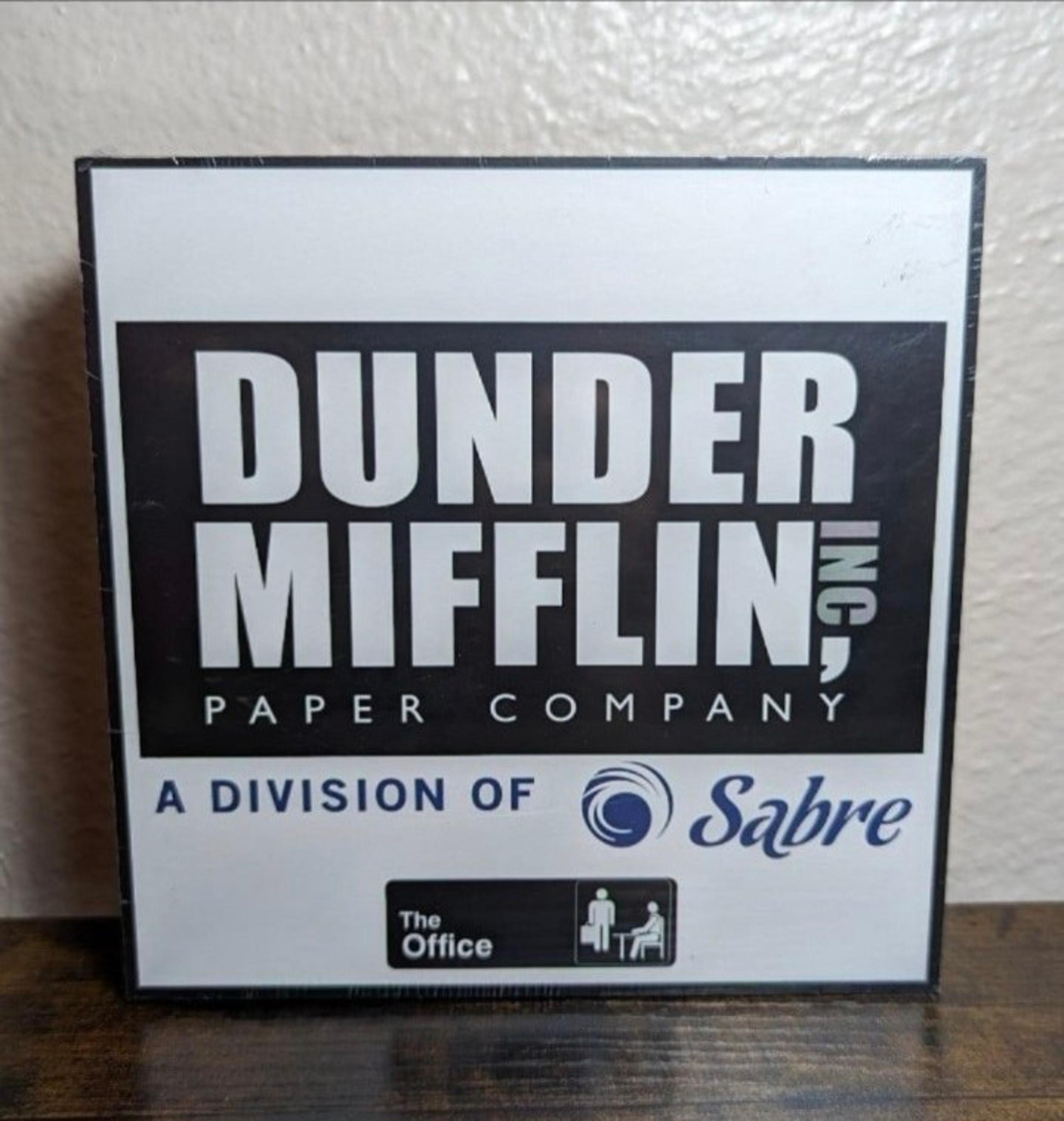 The Office Dunder Mifflin Table Decor Frame