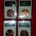 4 FIRST SPOUSE BRONZE MEDAL WASHINGTON ADAMS MADISON JEFFERSON