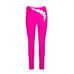 Skims Womens Chrome Fuschia Pink Leggings Lace Up Cutout Tie Bottoms Size S NWT