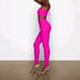 Skims Womens Chrome Fuschia Pink Leggings Lace Up Cutout Tie Bottoms Size S NWT