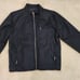 Express Mens Black Moto Nylon SLEEK / CLEAN Style Jacket : MEDIUM, VG