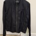 Express Mens Black Moto Nylon SLEEK / CLEAN Style Jacket : MEDIUM, VG