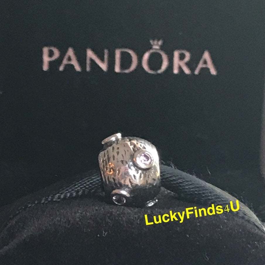Pandora Moonscape Charm Pink CZ Retired