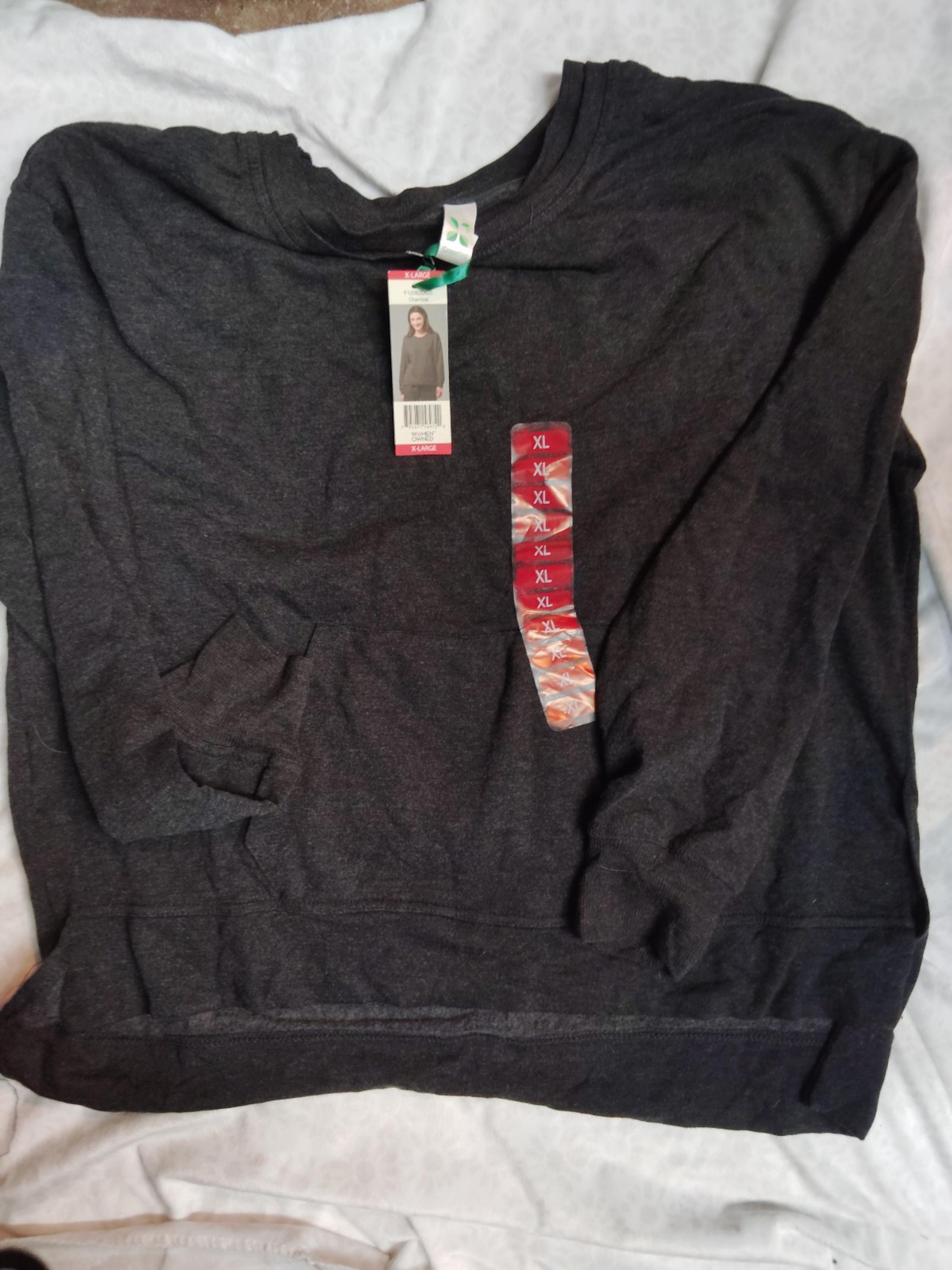womans clothes sweatshirt with front pockets