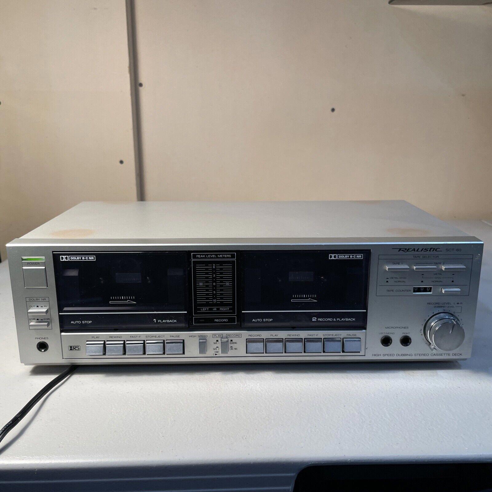 REALISTIC SCT-60 Dual Cassette Tape Deck