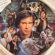 Star Wars Han Solo Limited Edition Collectors Plate Heroes & Villains Series New