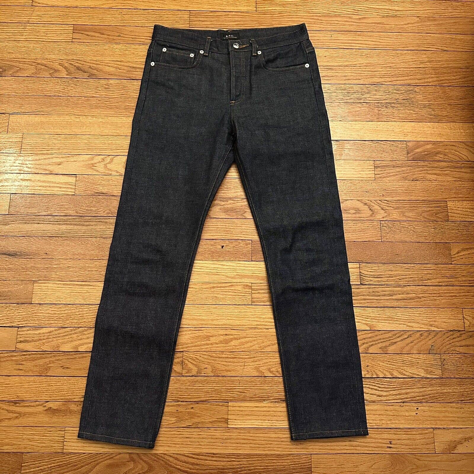 NWOT APC Petite New Standard Raw Selvedge Denim Jeans Size 29 Retail 240