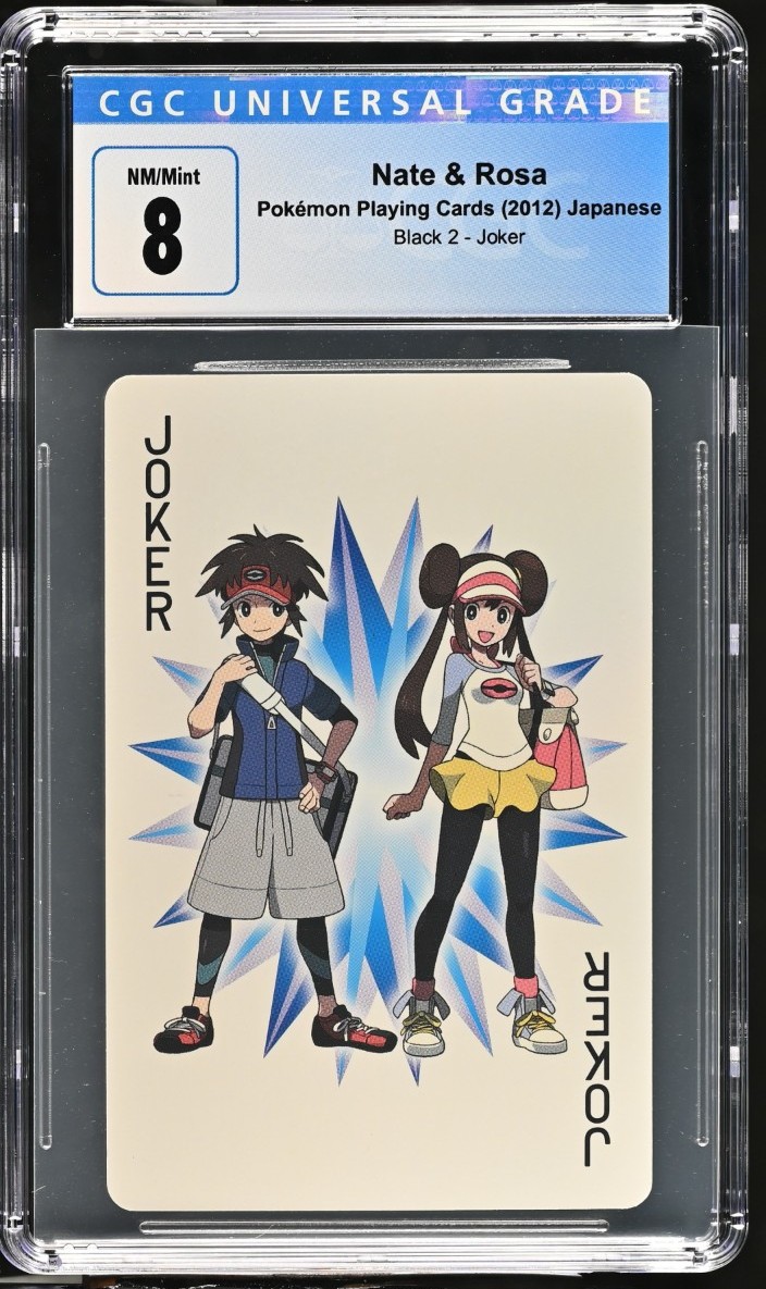 Nate & Rosa Pokemon 2012 Joker Black Kyurem Poker Deck Japanese CGC 8 NM/Mint