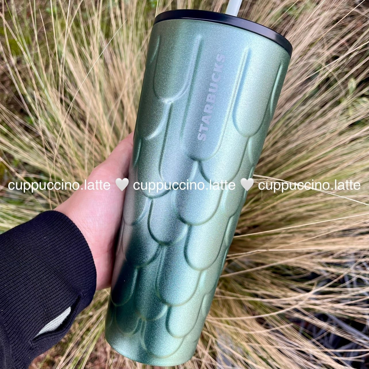 NEW Starbucks 2022 Anniversary Aqua Green Mermaid Scale Tail SS Tumbler