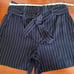 White House black market 5-Inch Stripe Paperbag Shorts