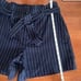 White House black market 5-Inch Stripe Paperbag Shorts