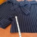 White House black market 5-Inch Stripe Paperbag Shorts